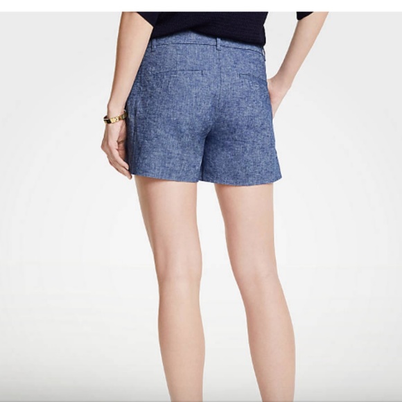 Ann Taylor Signature Chambray Shorts, sz 2 - Picture 2 of 5